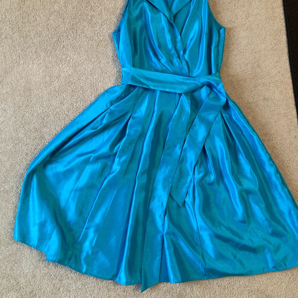 Evan-Picone Aqua Dress
